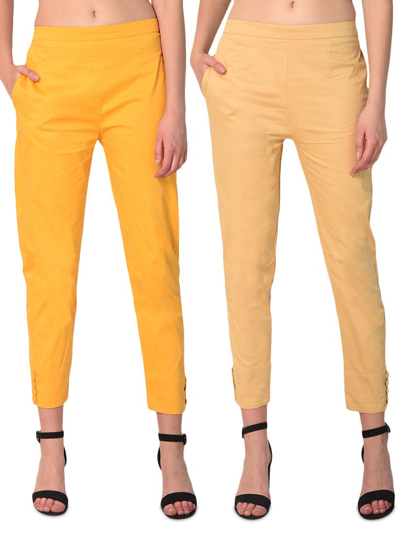 set of 2 flat front cigarette pants - 15392606 - Zoom Image - 0