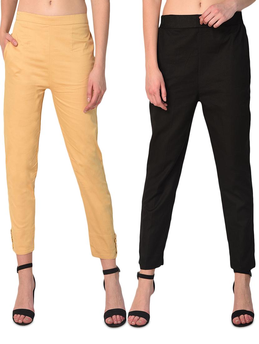 set of 2 flat front cigarette pants - 15392611 - Zoom Image - 0