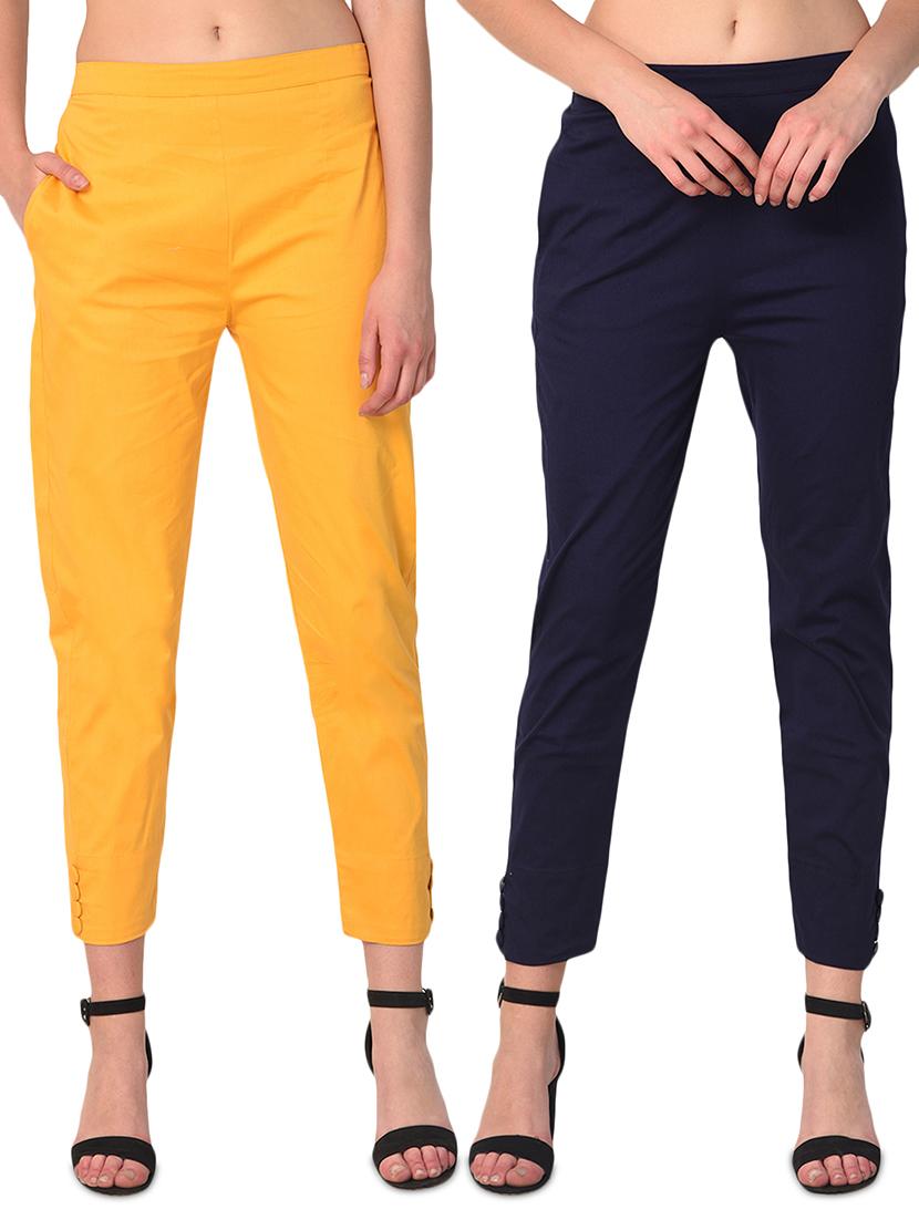 set of 2 flat front cigarette pants - 15392619 - Zoom Image - 0