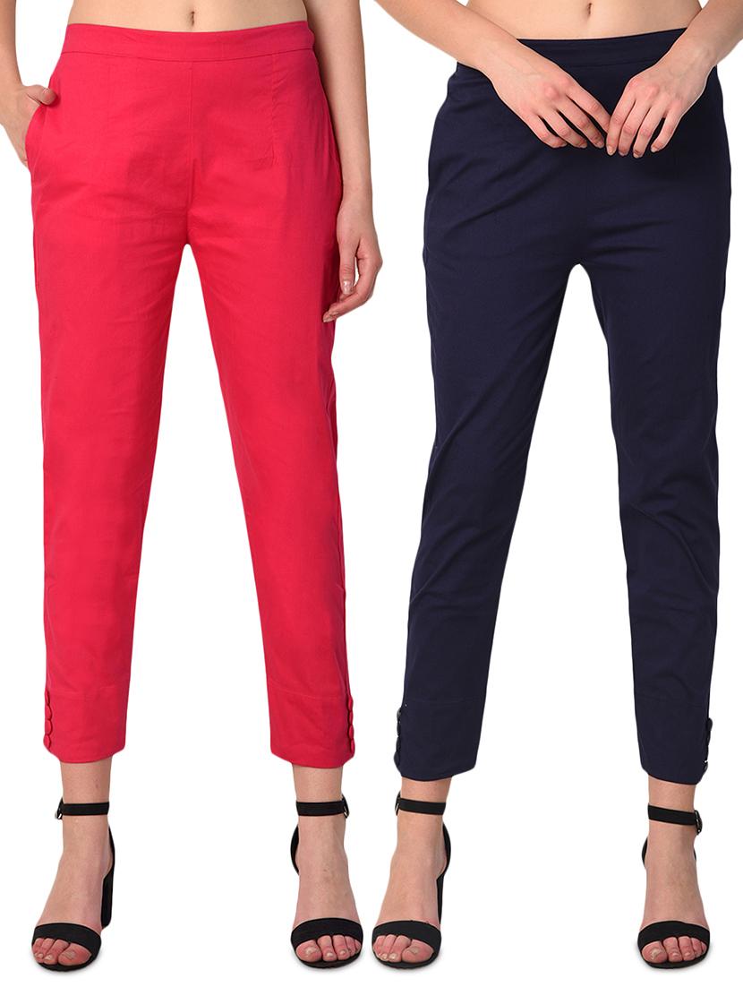 set of 2 flat front cigarette pants - 15392620 - Zoom Image - 0