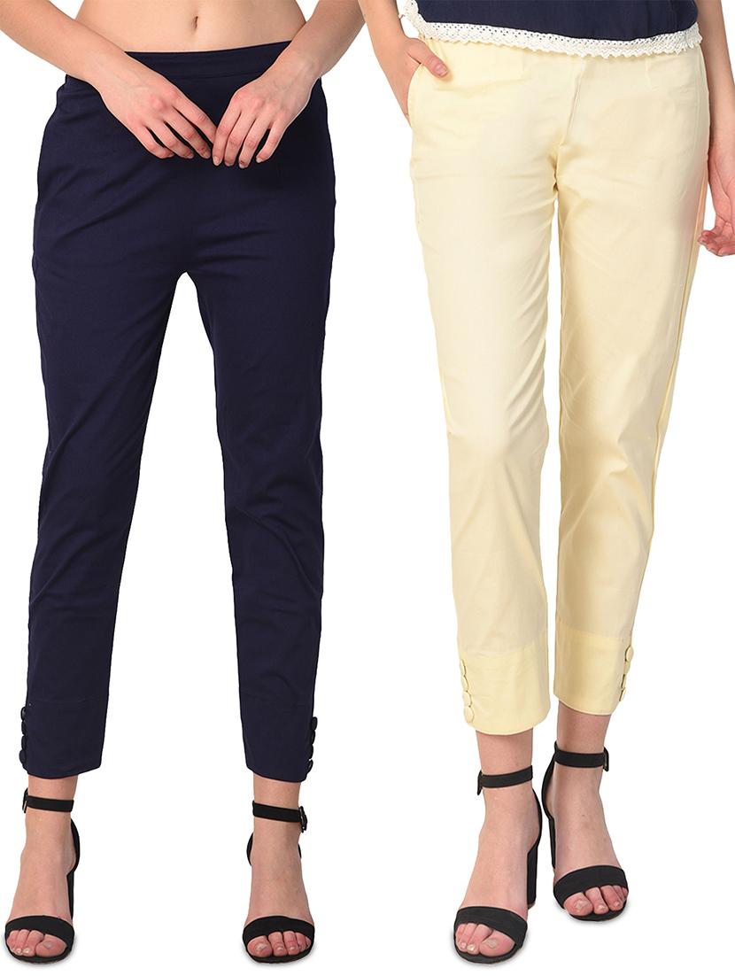 set of 2 flat front cigarette pants - 15392622 - Zoom Image - 0
