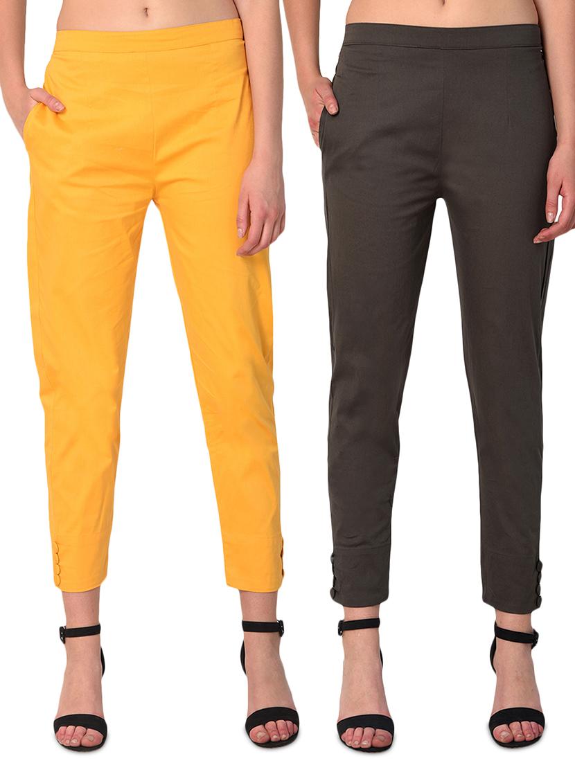 set of 2 flat front cigarette pants - 15392624 - Zoom Image - 0
