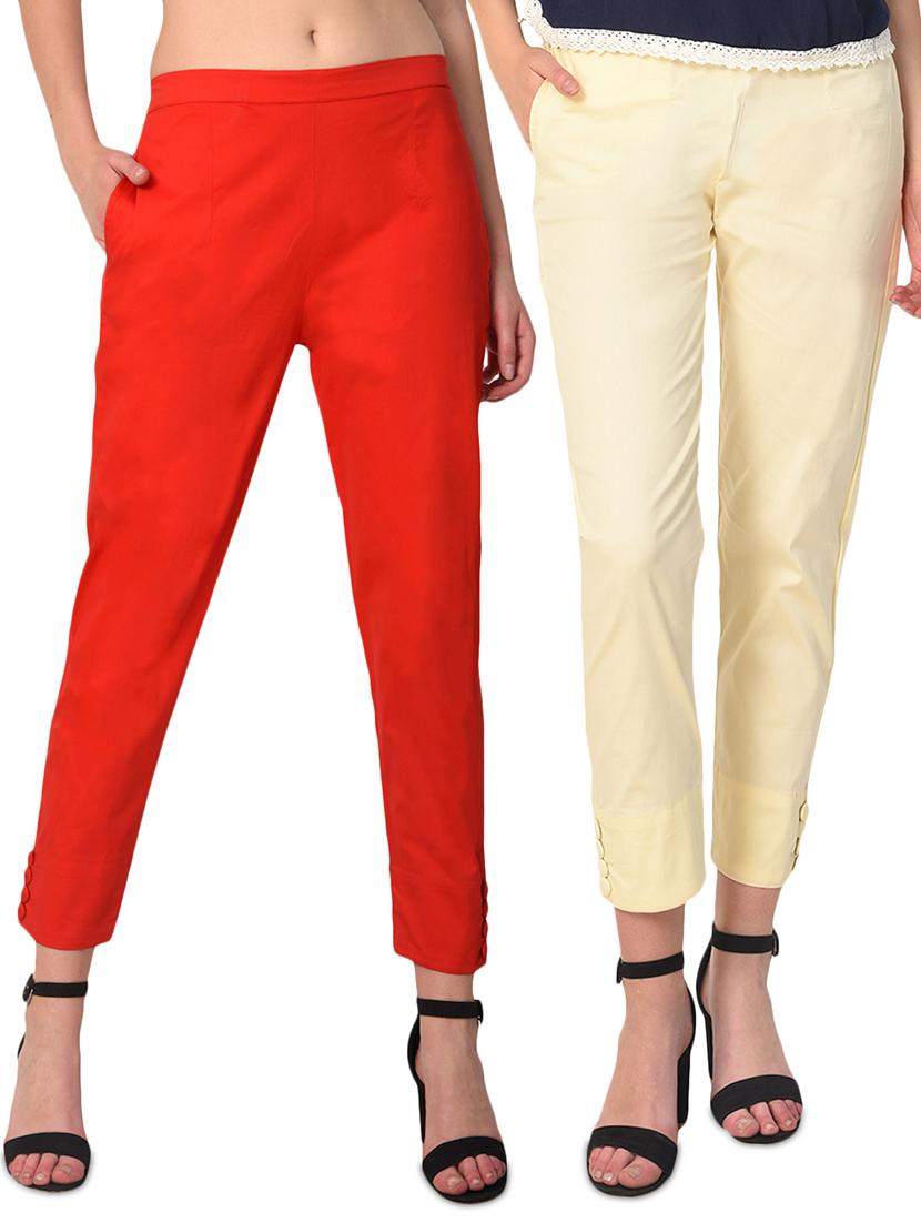 set of 2 flat front cigarette pants - 15392634 - Zoom Image - 0