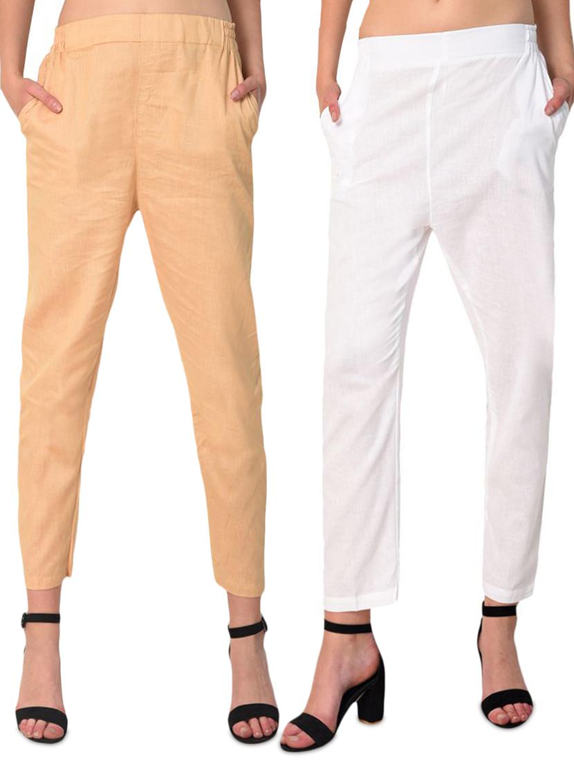 set of 2 flat front cigarette pants - 15392969 - Zoom Image - 0