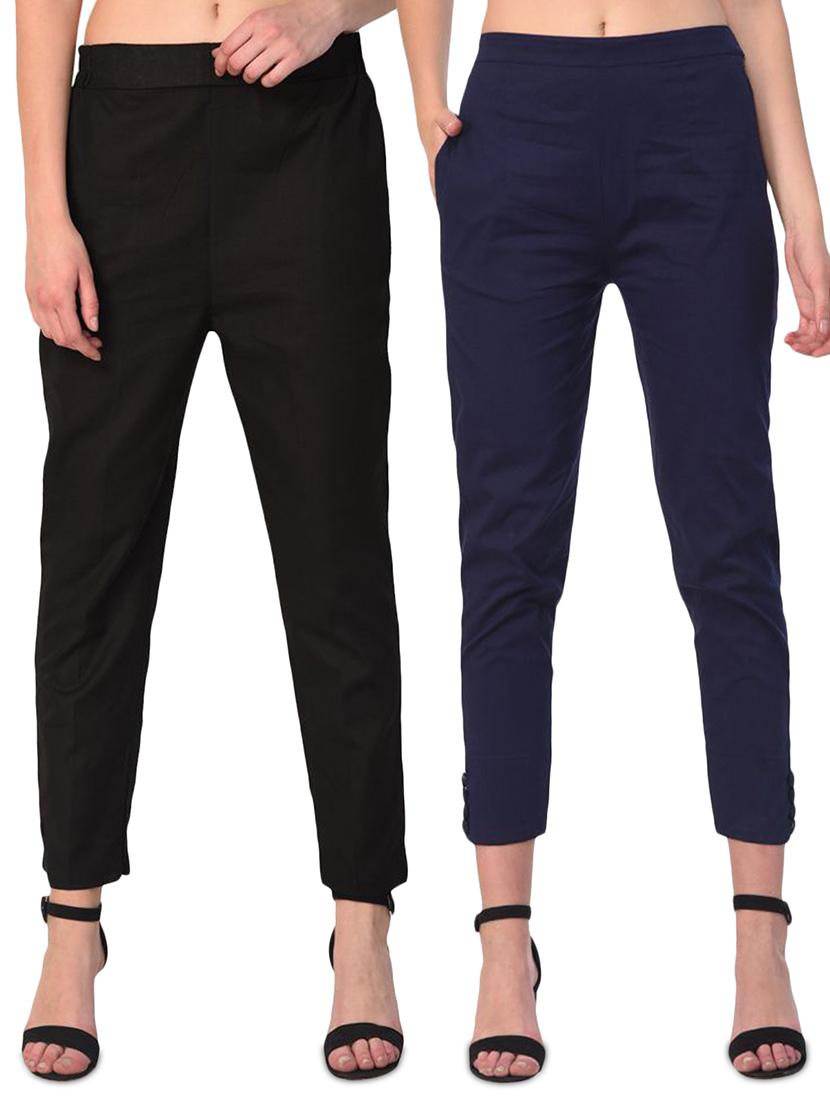 set of 2 flat front cigarette pants - 15392971 - Zoom Image - 0