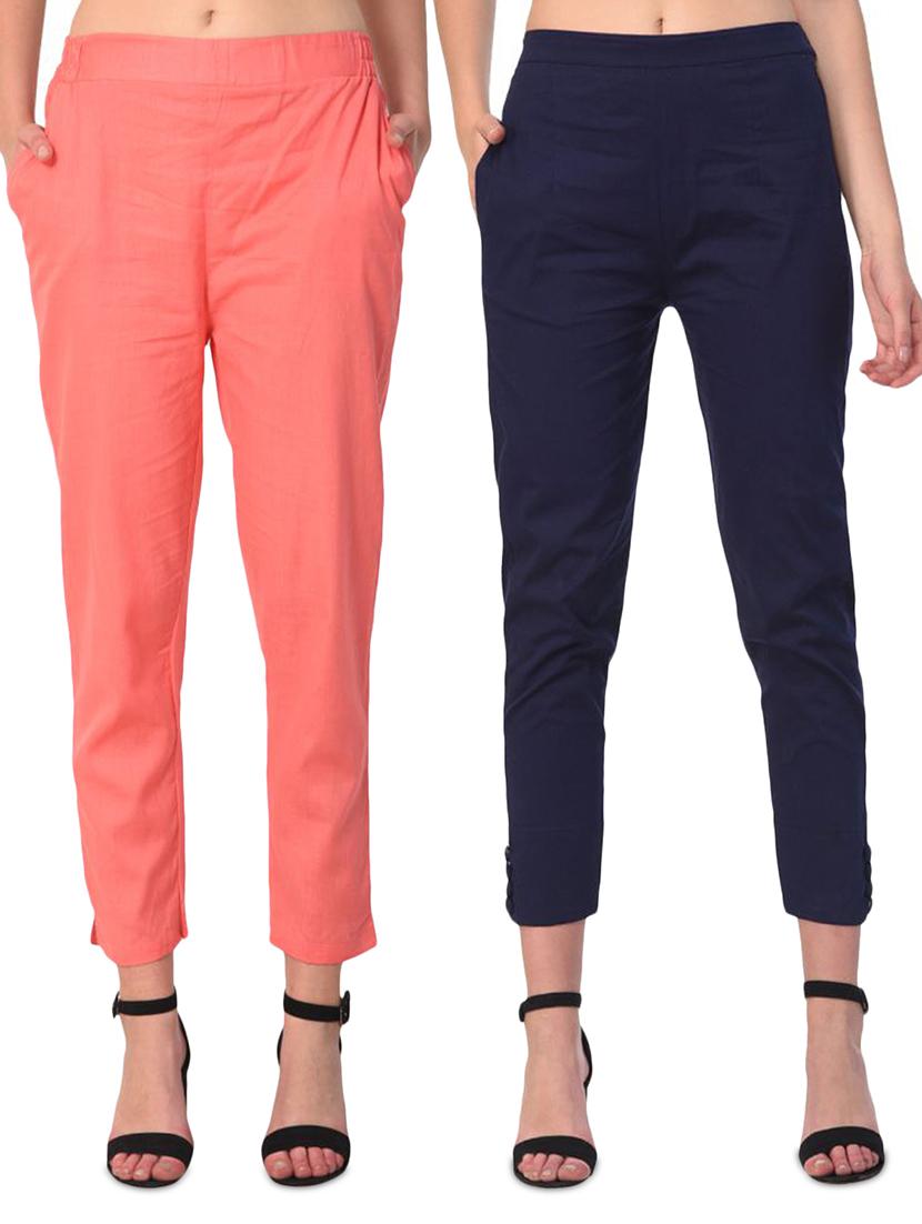 set of 2 flat front cigarette pants - 15392978 - Zoom Image - 0