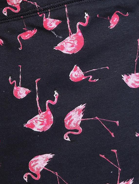 flamingo print sleepwear shorts - 15397615 - Standard Image - 3
