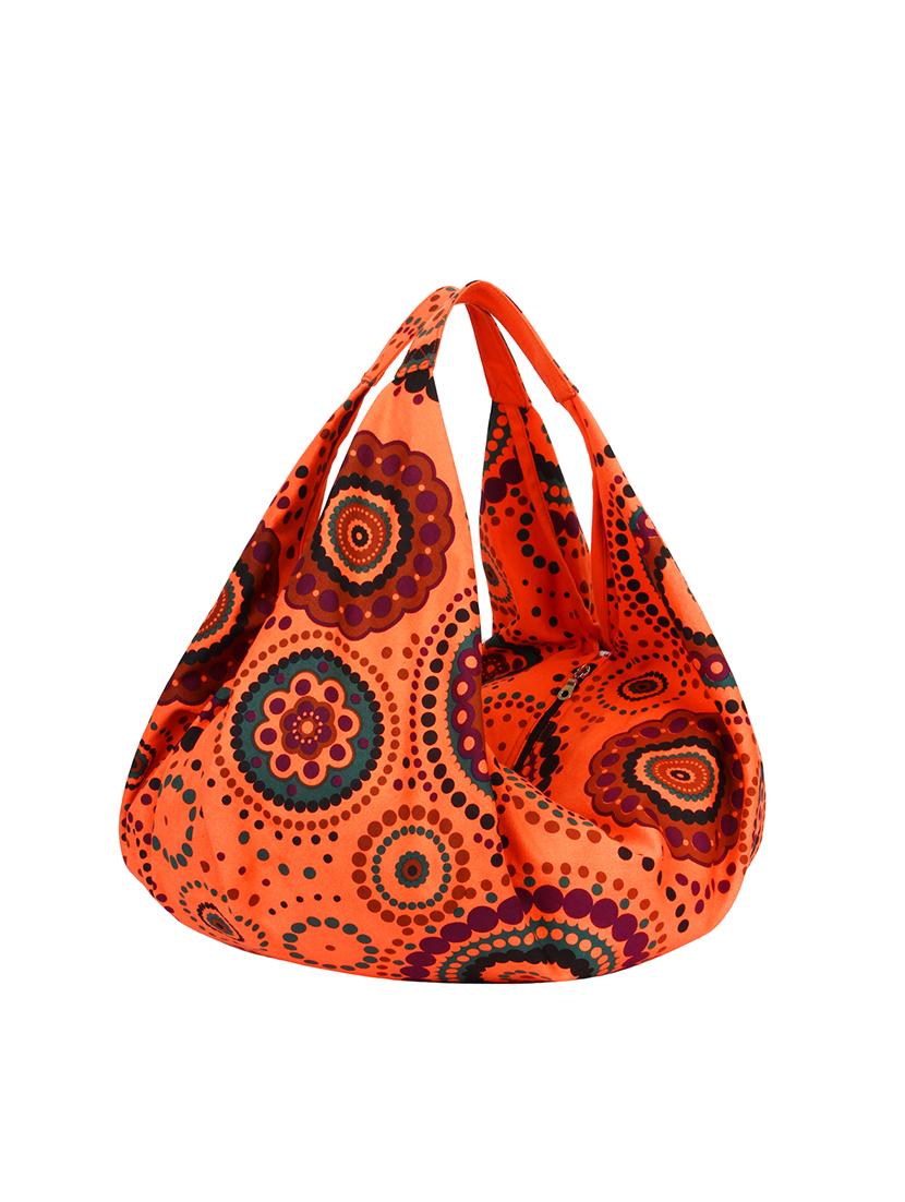 orange canvas hobo tote - 15399357 - Standard Image - 3