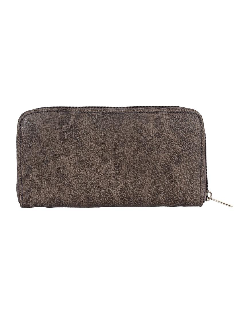 brown leatherette (pu wallet - 15399362 -  Zoom Image - 0