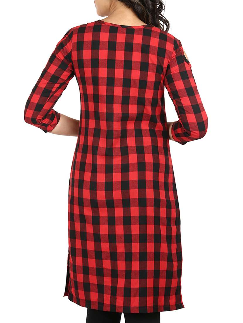 limeroad check kurtis