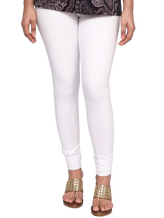 Buy online Full Length Solid Leggings from Capris Leggings for