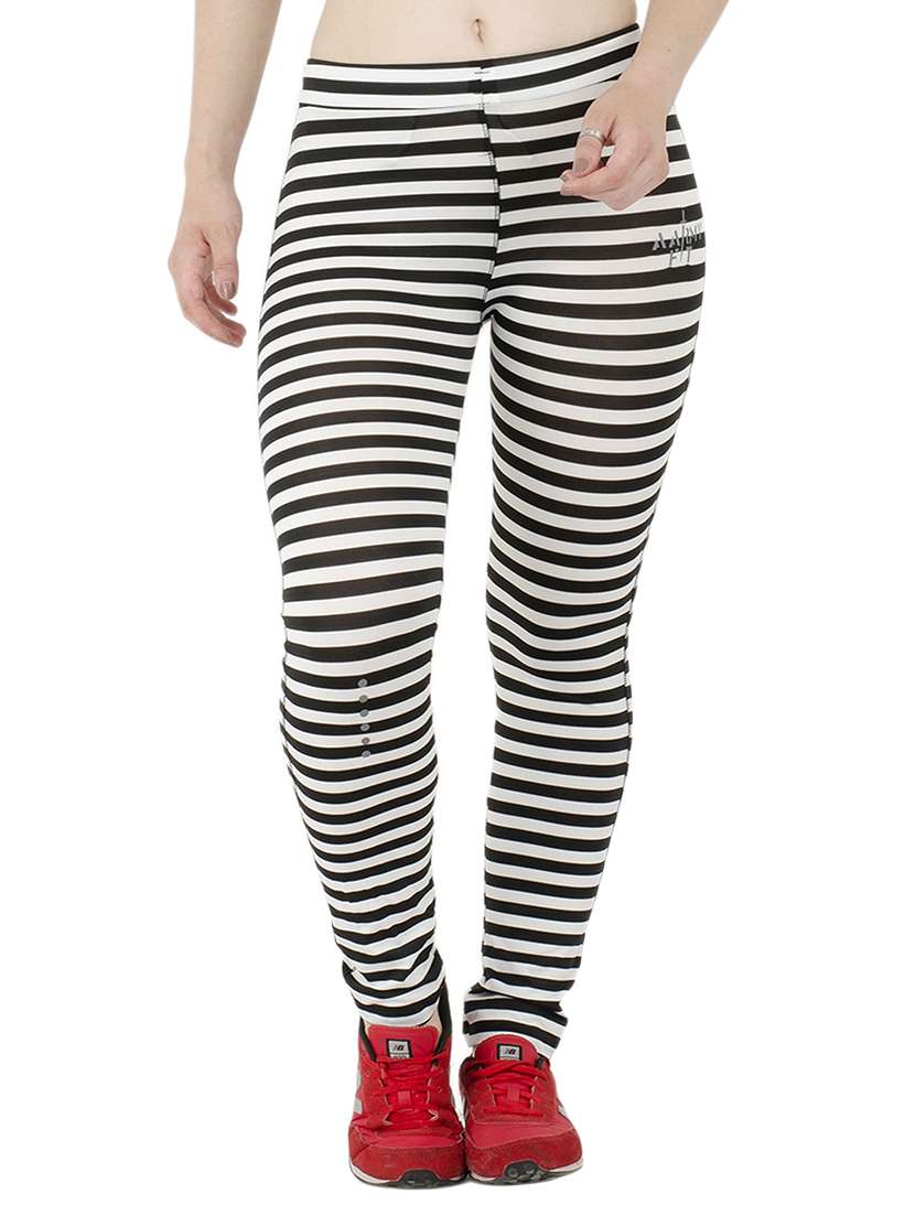striped mid-rise track pant