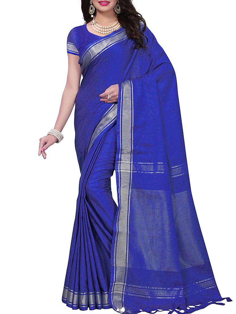 linen maheshwari saree with blouse