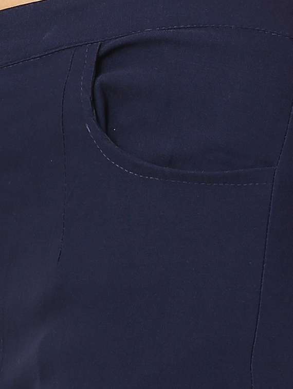 slim fit cigarette pants trousers - 15410915 - Standard Image - 3