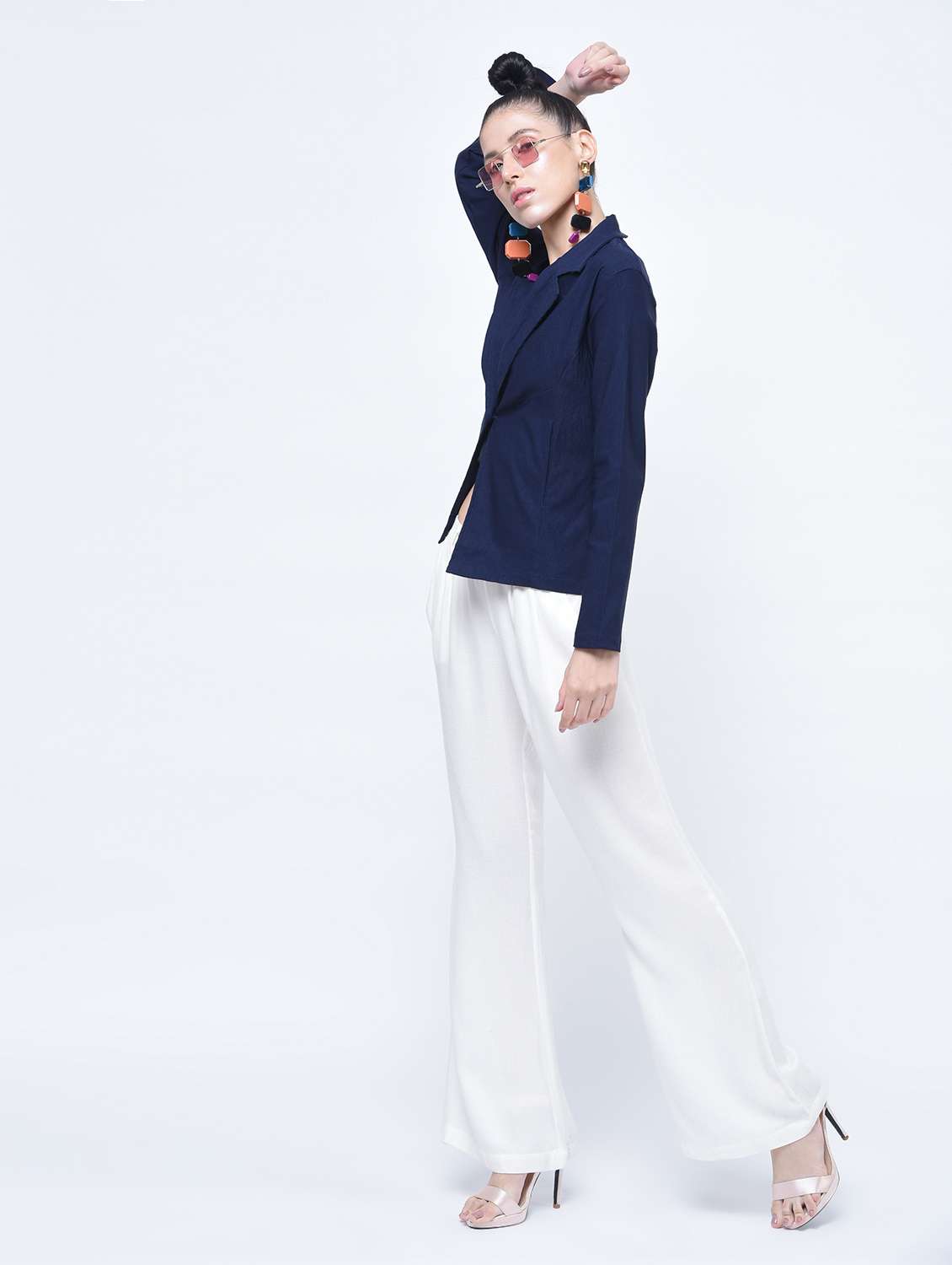 Women Lapel Collar Formal Blazer
