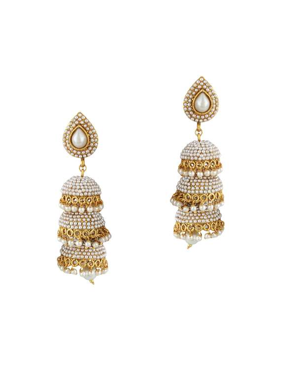 golden zinc jhumka