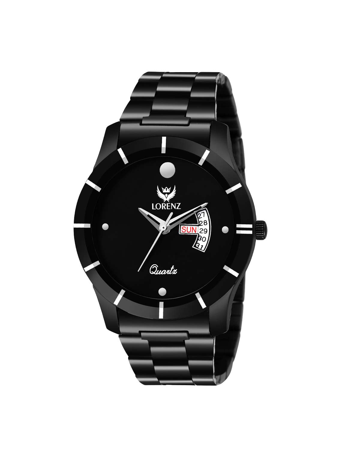 lorenz day & date functioning analog watch- mk-1089a