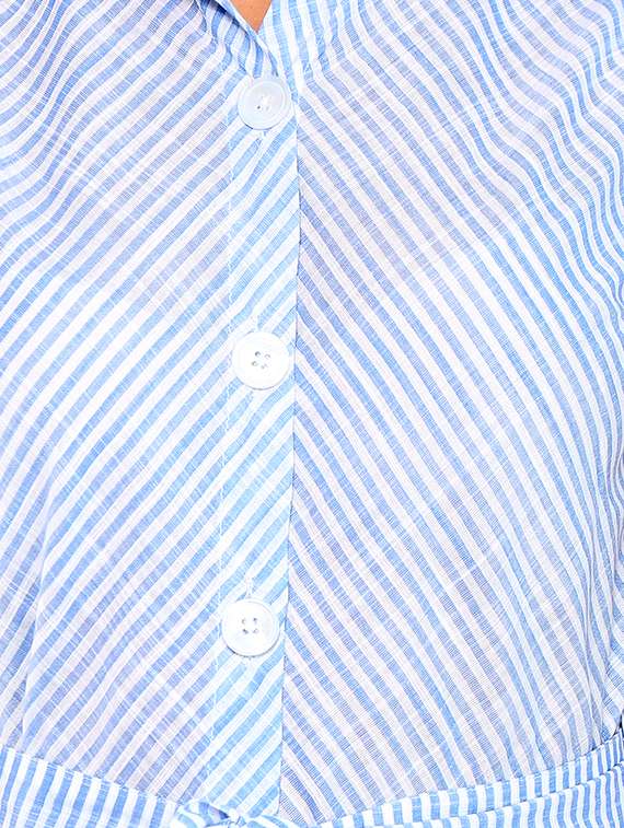 button down striped belted dress - 15429542 -  Standard Image - 3