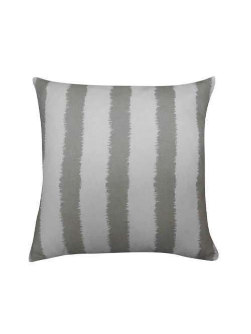 grey and white strips cushion cover - 15429815 -  Standard Image - 0