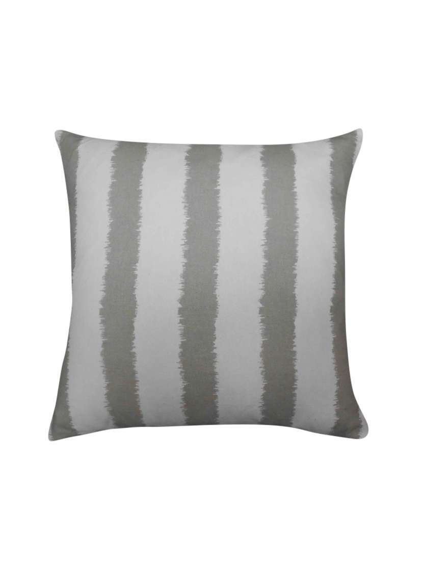 grey and white strips cushion cover - 15429815 -  Zoom Image - 0