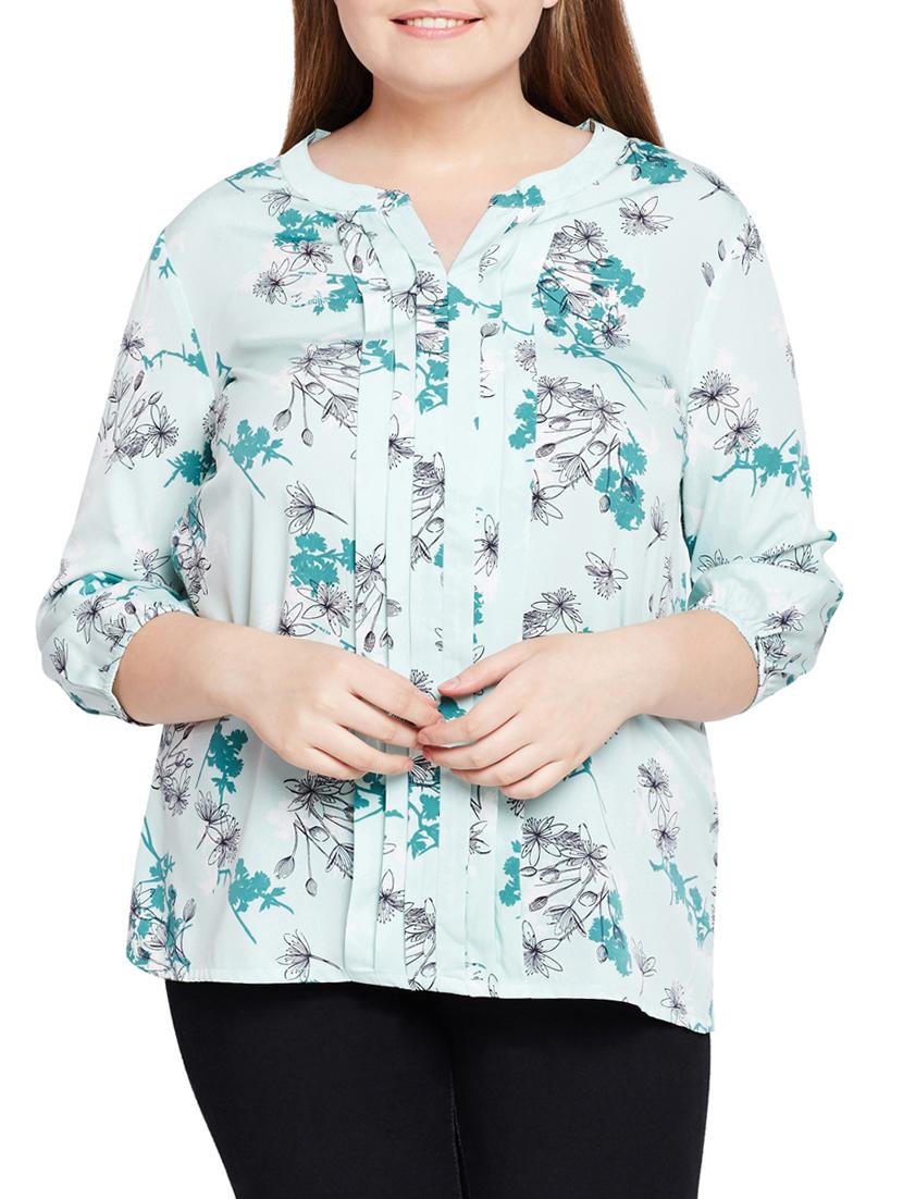 floral pleated front plus top - 15431307 - Zoom Image - 0