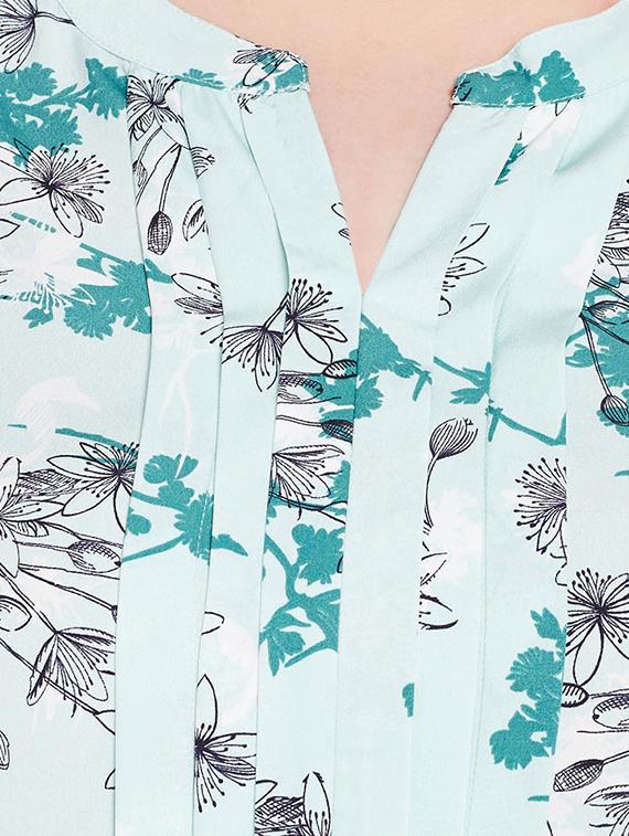 floral pleated front plus top - 15431307 - Standard Image - 3