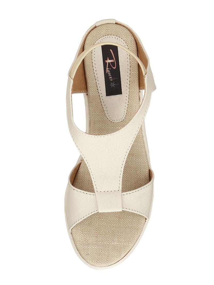 nude back strap wedges - 15431766 - Standard Image - 3