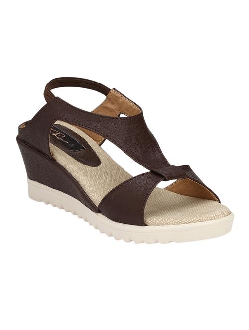 brown slip on wedges - 15431767 -  Standard Image - 0