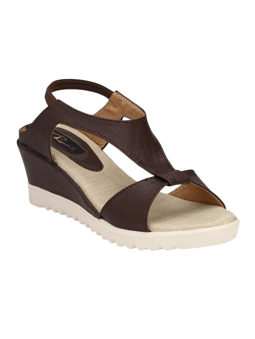 brown slip on wedges - 15431767 -  Zoom Image - 0