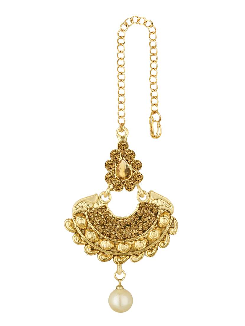 gold metal maangteeka - 15431885 -  Zoom Image - 0