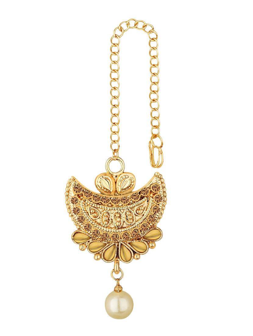 gold metal maangteeka - 15431891 - Zoom Image - 0