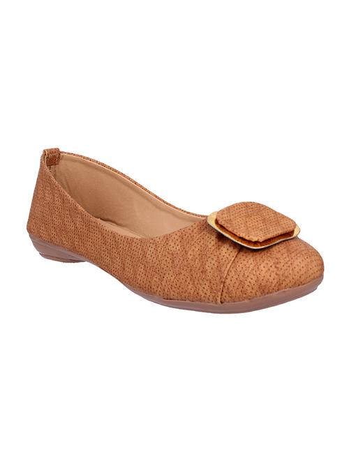 tan slip on ballerinas - 15433341 - Standard Image - 0