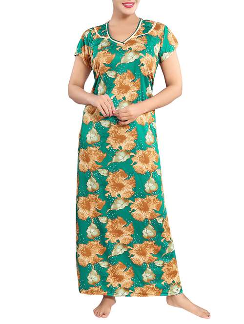 floral nightwear gown - 15436797 - Standard Image - 0