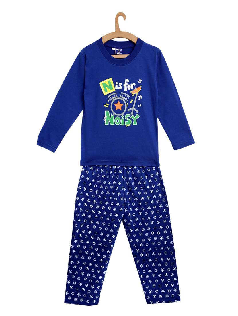 blue cotton pyjama set