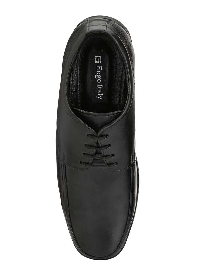 black leather lace-up derbys - 15436982 -  Standard Image - 3
