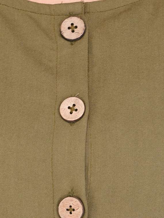 button placket full leg jumpsuit - 15438070 -  Standard Image - 3