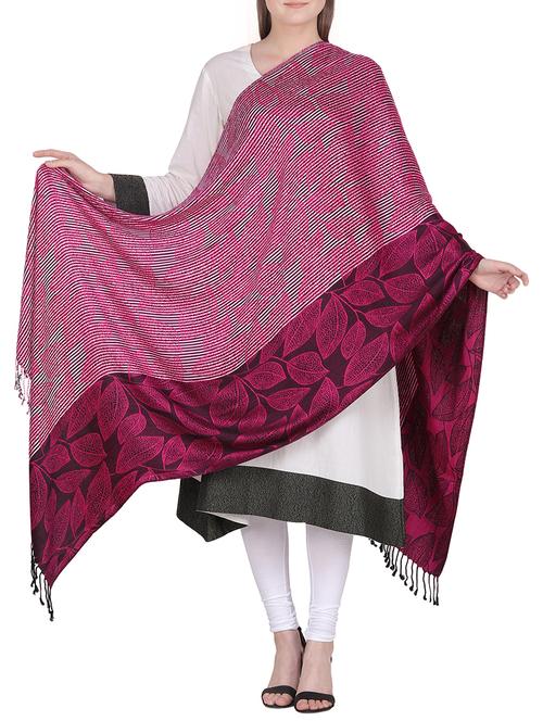 jacquard striped shawl - 15439327 -  Standard Image - 0