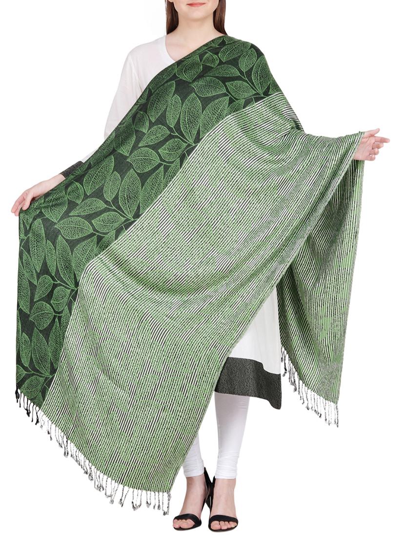 jacquard striped shawl - 15439328 -  Zoom Image - 0