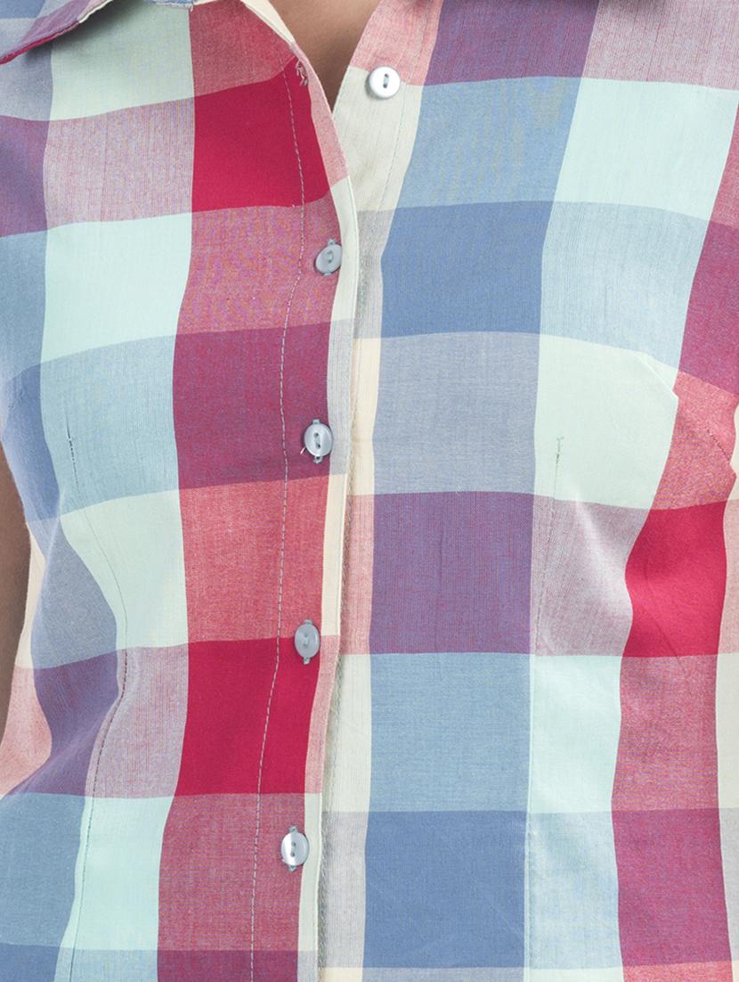 short sleeved checkered shirt - 15439664 - Standard Image - 3