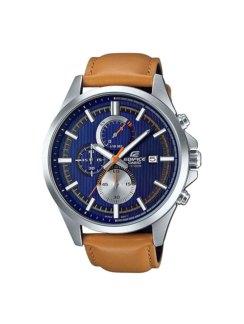 Buy online Casio Edifice Analog Blue Dial Men's Watch Efv-520l