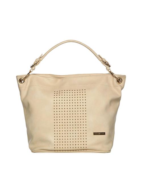 cream leatherette (pu) handbag - 15441447 -  Standard Image - 0