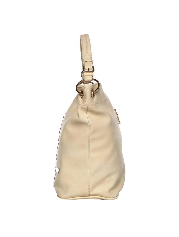 cream leatherette (pu) handbag - 15441447 - Standard Image - 3