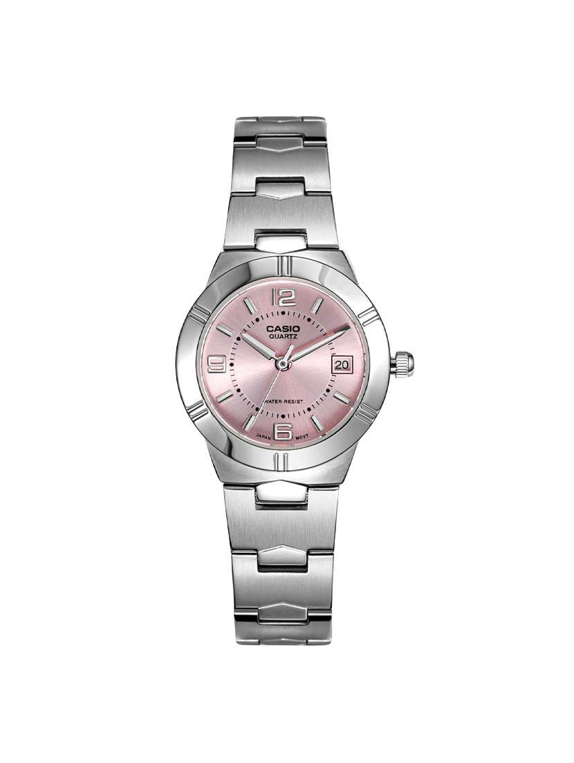 Buy online Casio Enticer Analog Pink Dial Women's Watch - Ltp