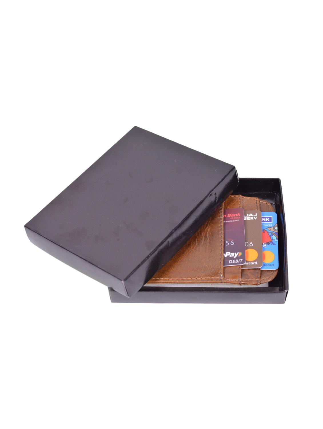 tan leather card holder - 15444477 - Standard Image - 3