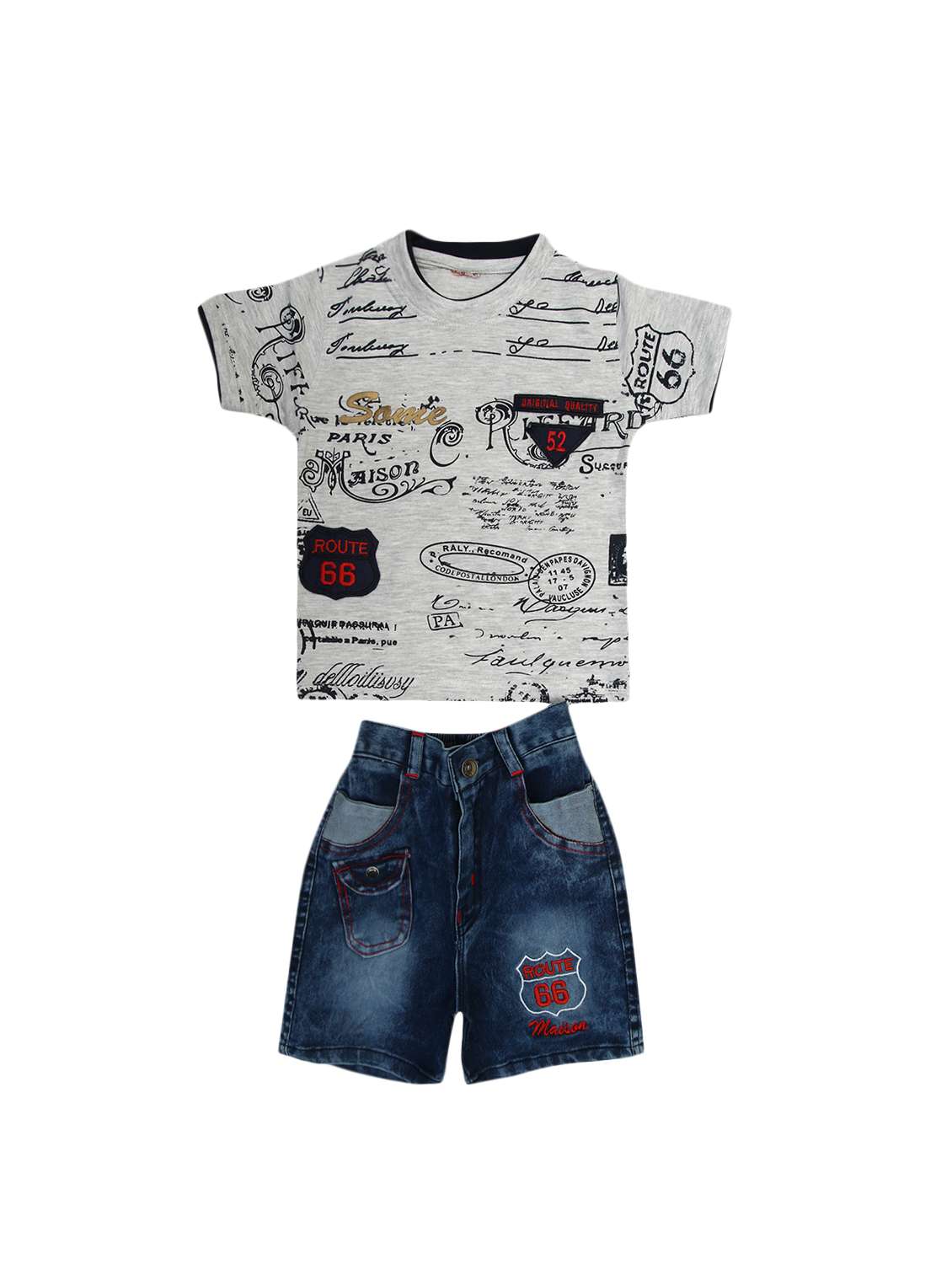 grey cotton t-shirt - 15451011 - Zoom Image - 0