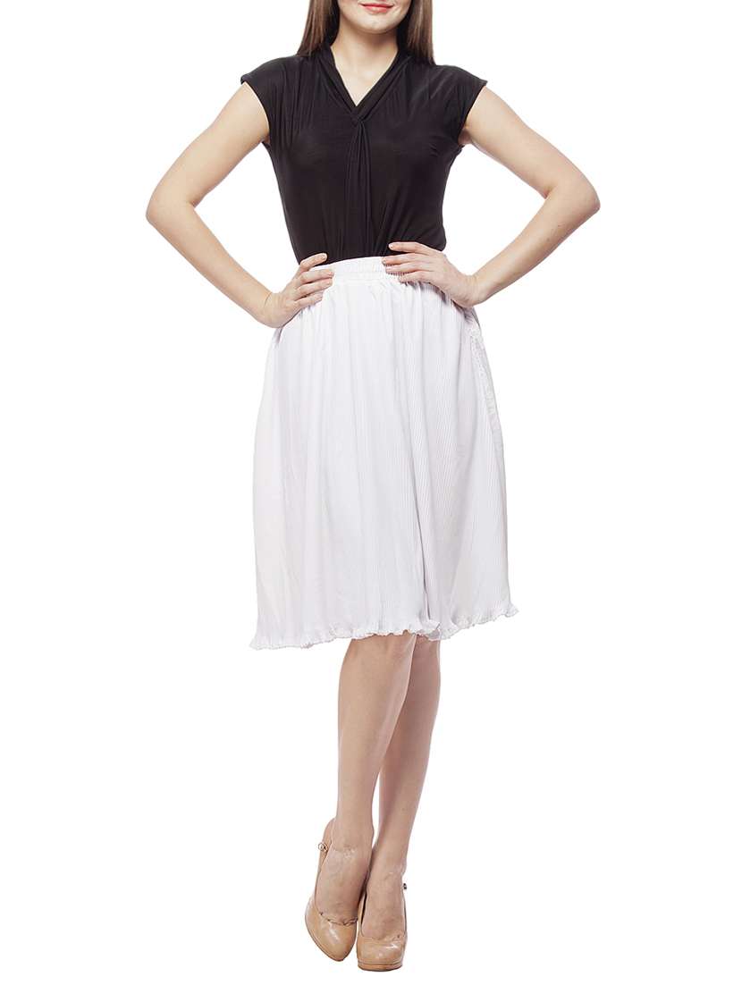 mid waist pleated skirt - 15460739 - Standard Image - 3