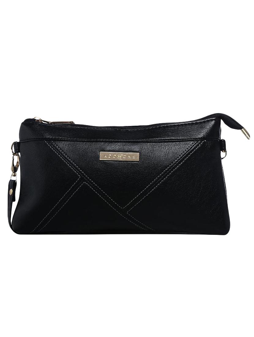 black leatherette (pu) regular pouch - 15461327 - Zoom Image - 0