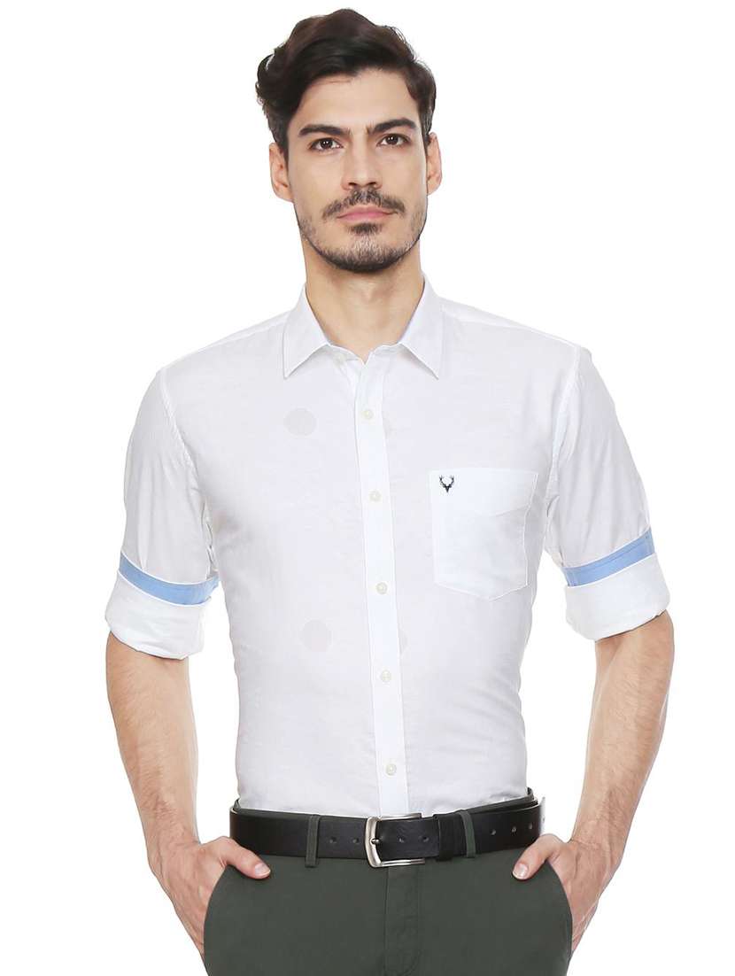 white cotton casual shirt