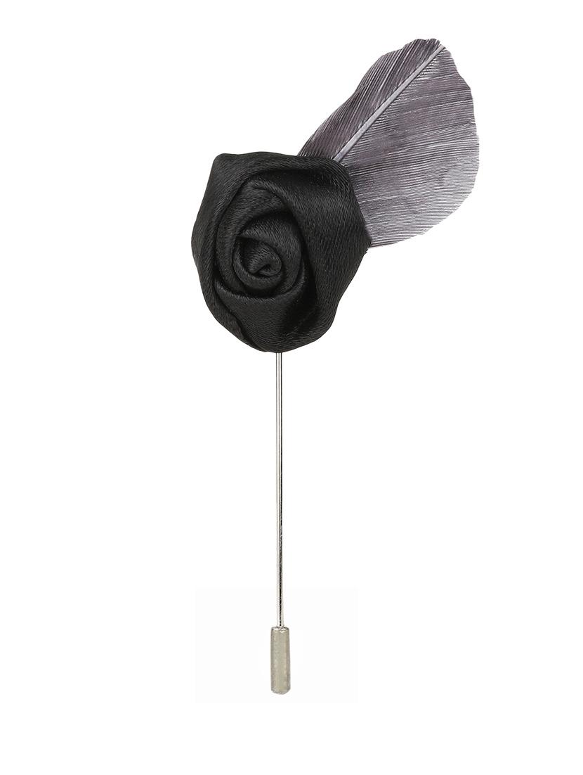 black micro fibre lapelpin - 15465965 -  Zoom Image - 0