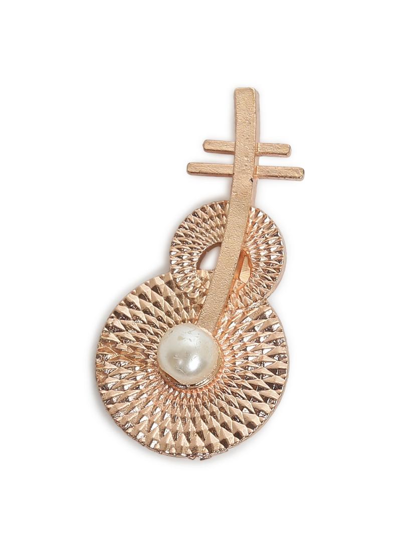 rose gold metal brooch - 15465976 - Zoom Image - 0
